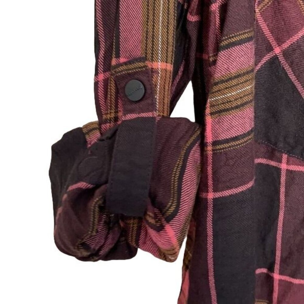 Sanctuary Purple Plaid Button Down Top - Picture 5 of 5